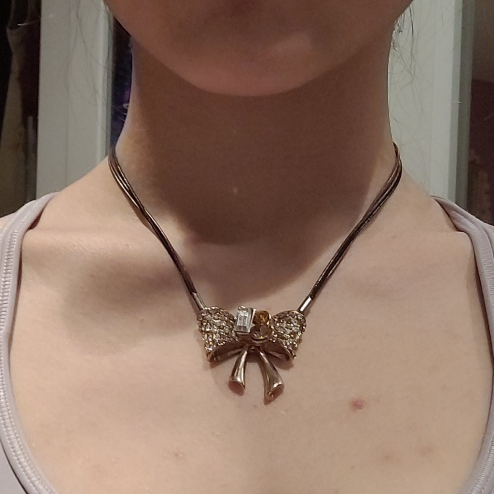 Bow Statement Necklace